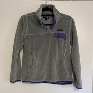 Patagonia Re-Tool Snap T fuzzy fleece pullover